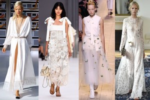 Mados tendencijos: balta vasaros suknelė