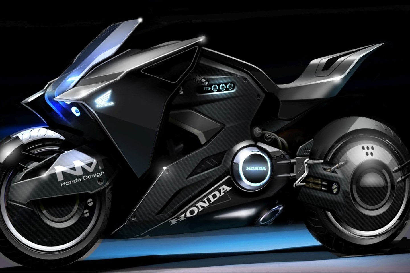 Scarlett Johansson naujame fastantiniame filme vairuos efektingai atrodantį „Honda“ motociklą.<br>Gamintojo nuotr.