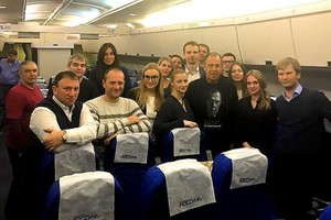 Rusijos užsienio reikalų ministras pasipuošė marškinėliais su gąsdinančiu užrašu