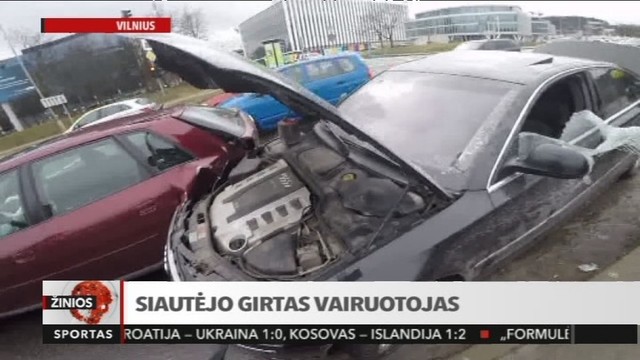 Sostinėje siautėjo girtutėlis vairuotojas