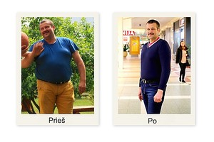 Stulbinantys pasikeitimai: laikydamasis vieno patarimo, vyras numetė 29 kg