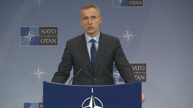 NATO šalys griežtai paragino Rusiją prisiimti atsakomybę už padėtį Ukrainoje