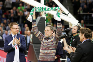 Tautos herojui Liudui Mažyliui – ypatingas sveikinimas „Žalgirio“ arenoje