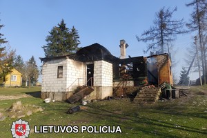 Kalvarijos savivaldybėje kilo gaisras mediniame name, žuvo vaikas