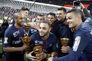 „Monaco“ sutriuškinę „Saint-Germain“ futbolininkai iškėlė Prancūzijos lygos taurę