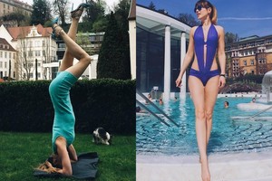 Alesiai Mačiulis aukštakulniai netrukdo sportuoti