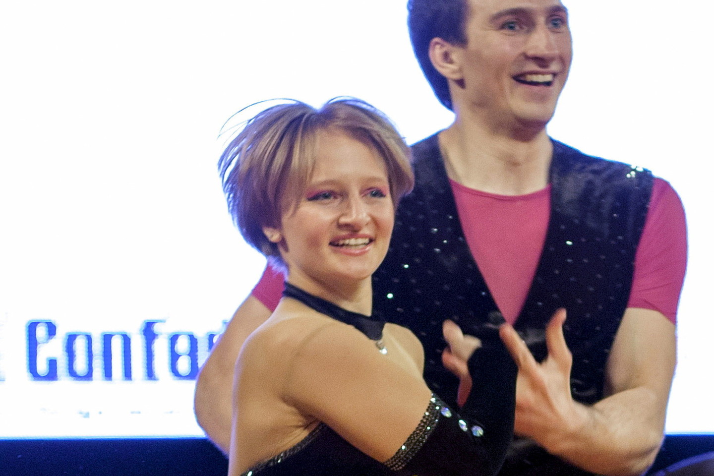 Jekaterina Tichonova yra Rusijos prezidento V.Putino dukra, nors šioje šalyje tai slepiama. Pati moteris nuo vaikystės dalyvauja akrobatinio rokenrolo varžybose.<br>AFP nuotr.