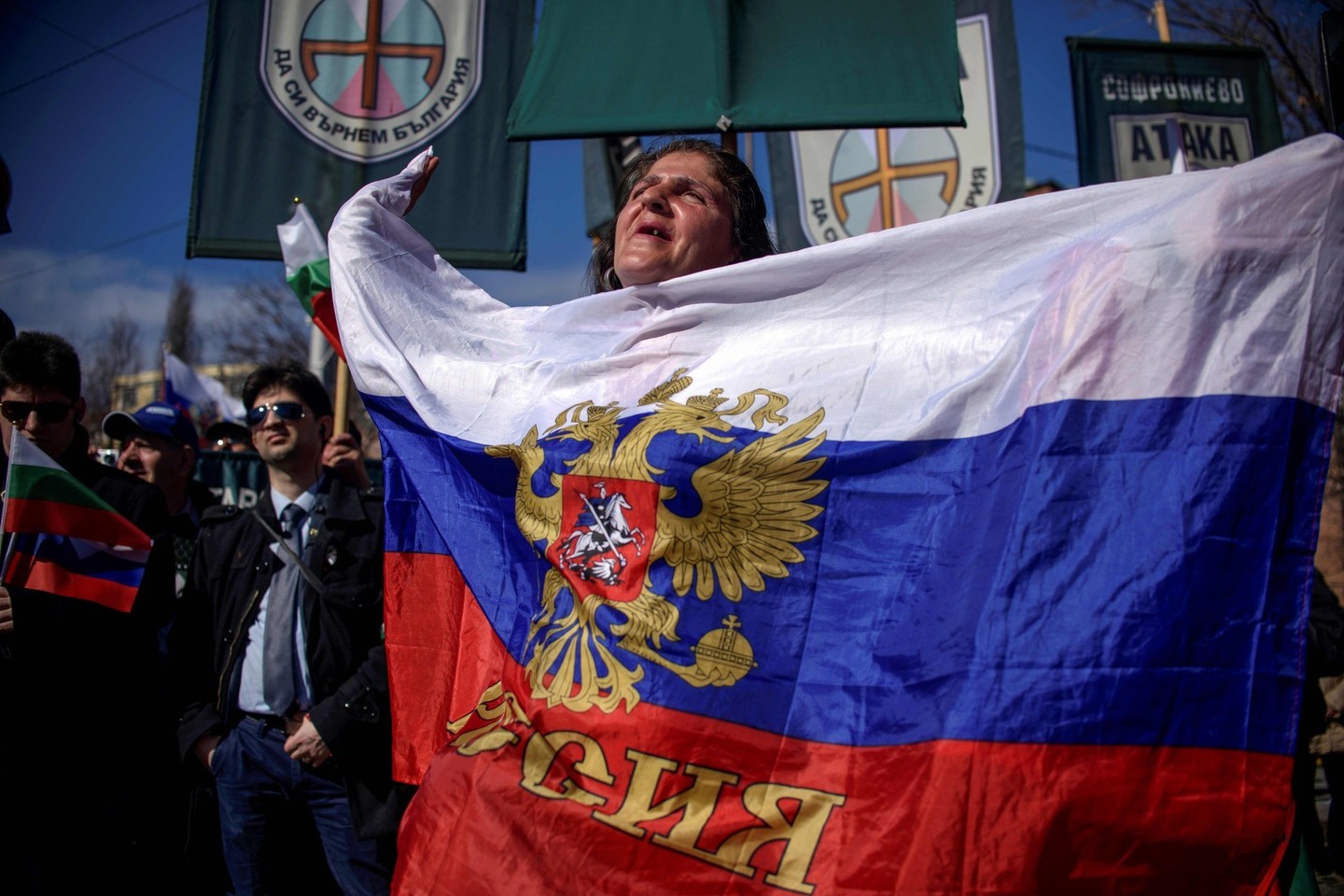 Rusija net sutiko, kad jos sportininkai parolimpiadoje startuotų ne po savo vėliava, tačiau ir to daryti jiems nebuvo leista.<br>AFP nuotr.