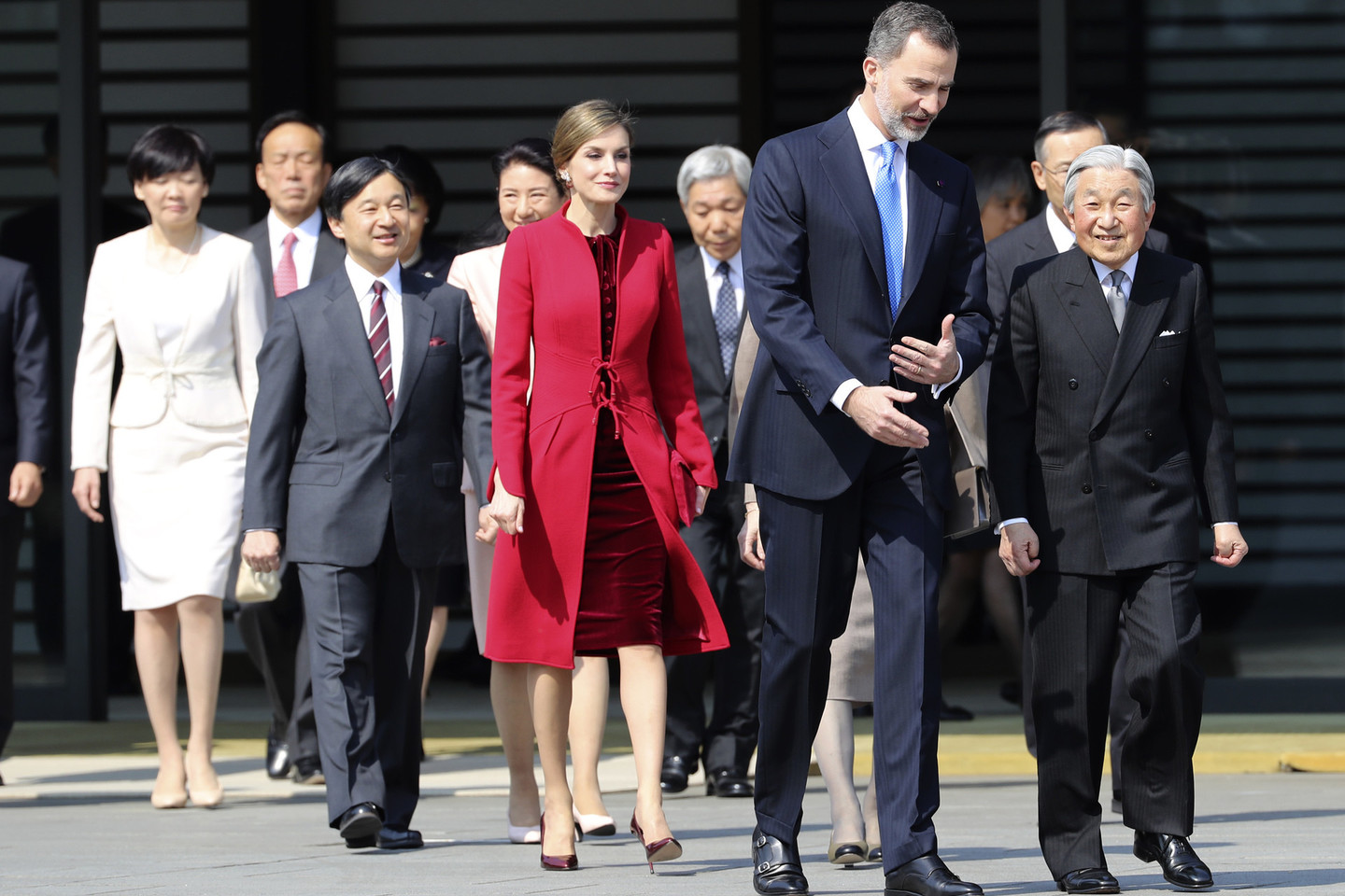 Ispanijos karalius susitiko su Japonijos imperatoriumi.<br>AP nuotr.