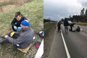 Klaipėdos rankininkai suteikė pagalbą kelyje partrenktam žmogui