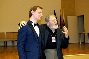 Susitiko du iškilūs dainininkai – Vaclovas Daunoras ir Liudas Mikalauskas