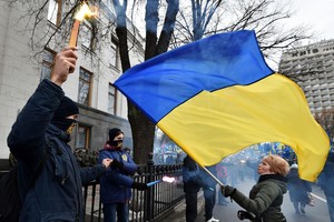 Odesoje minint išvadavimo dieną susistumdė ukrainiečių ir prorusiški aktyvistai, sulaikyti keli asmenys