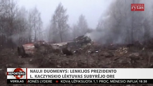 Nauji duomenys: Lenkijos prezidento Lecho Kaczynskio lėktuvas subyrėjo ore