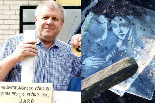 Per auksines vestuves Kryžių kalną padegęs pensininkas: „Aš esu normalus žmogus“
