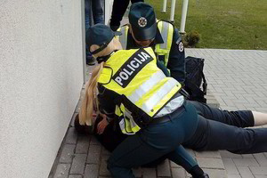 Pratybos virto viešu Šalčininkų policijos pareigūnų paniekinimu