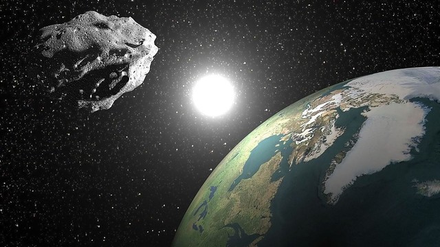 NASA paviešino įrašą, kuriame užfiksuotas pavojingas kilometro ilgio asteroidas