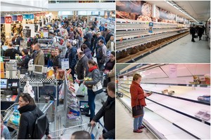 Per „Maximos“ uždarymą Vilniuje – milžiniškos eilės ir iššluotos lentynos