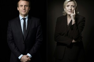 Prancūzijos prezidento rinkimuose pergalę švenčia Marine Le Pen ir Emmanuelis Macronas