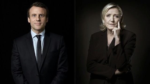 Prancūzai pasirinko: antrajame prezidento rinkimų ture Emanuelis Makronas ir Marine Le Pen