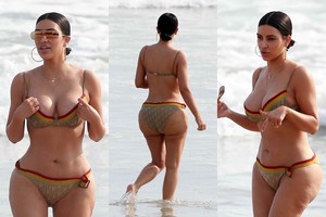 Kim Kardashian papirko pasaulį natūralumu: parodė moteriškas kūno linijas