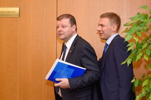 Po emocijų audros – Sauliaus Skvernelio ir Gintauto Palucko akistata Seime