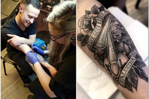 Prieš „Kings of Leon“ koncertą vilnietis papuošė kūną jiems skirta tatuiruote