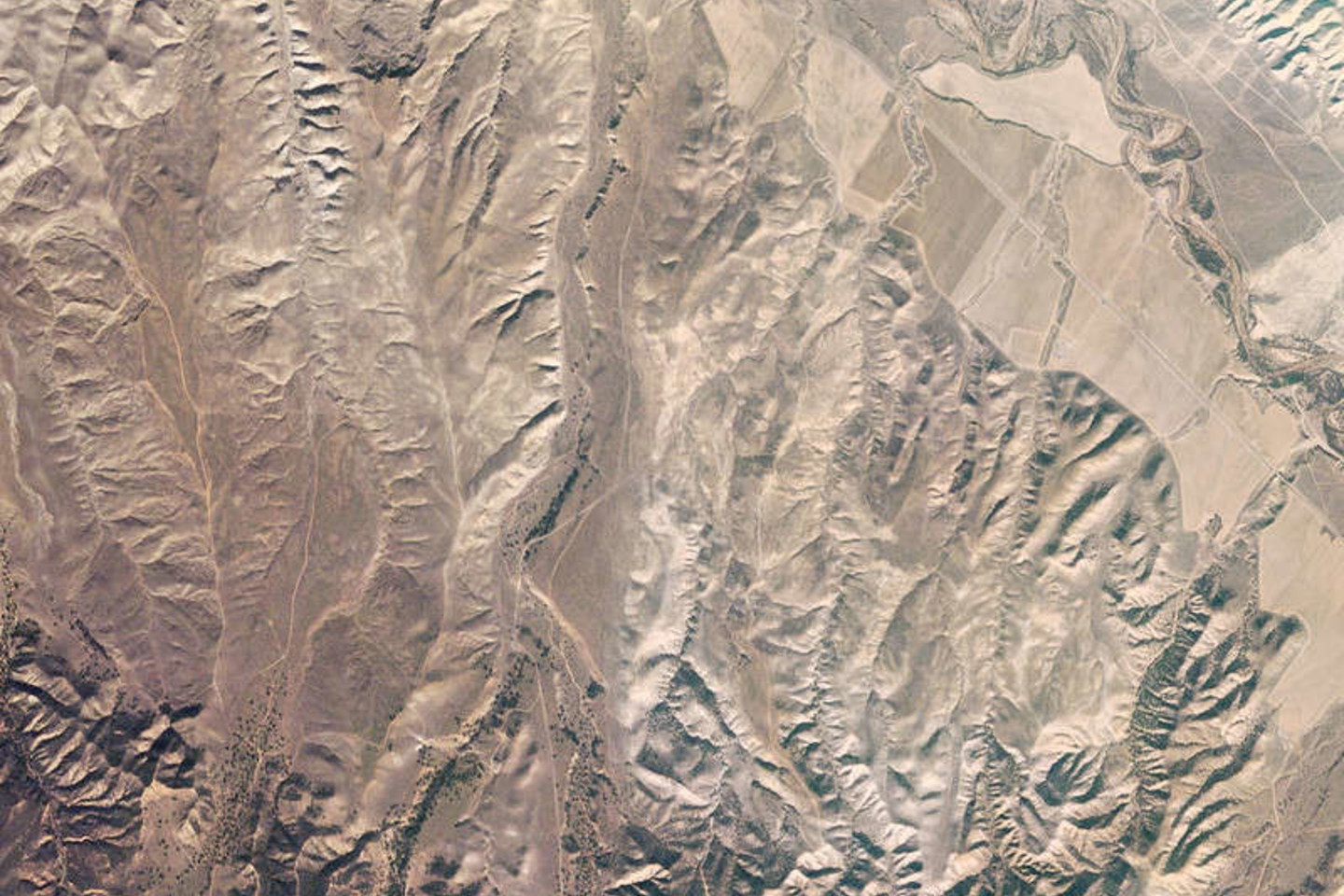 Los Padres Nacionalinis parkas. Palydovinė nuotrauka daryta gruodžio mėnesį.<br> planet.com