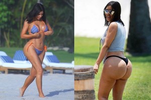 Kim Kardashian celiulitas išnyko vos per kelias dienas