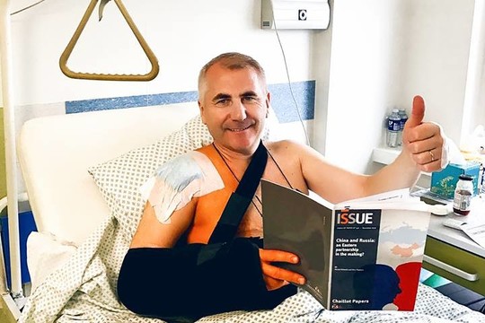 Po traumos sveikstantis Vygaudas Ušackas pasidalijo padėka