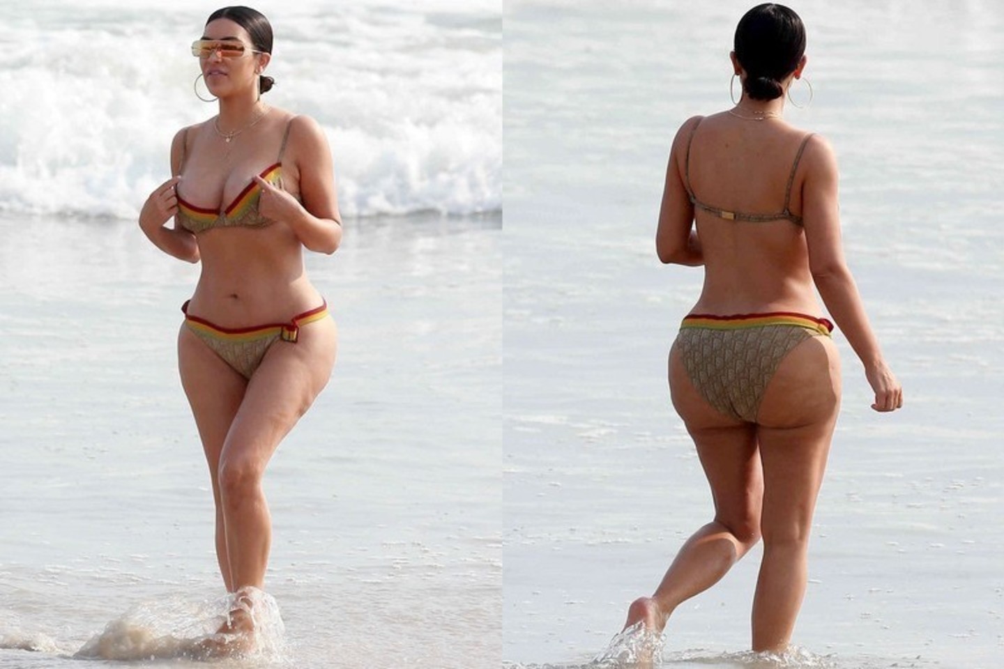 Kim Kardashian parodė savo kūną.<br>ViDA Press nuotr.