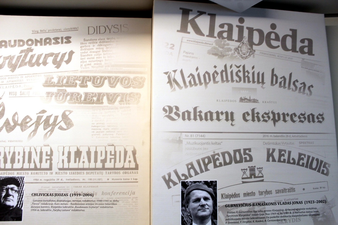 Žurnalistai pagerbė Mažosios Lietuvos laikraščius ir jų leidėjus<br> G.Pilaičio nuotr.