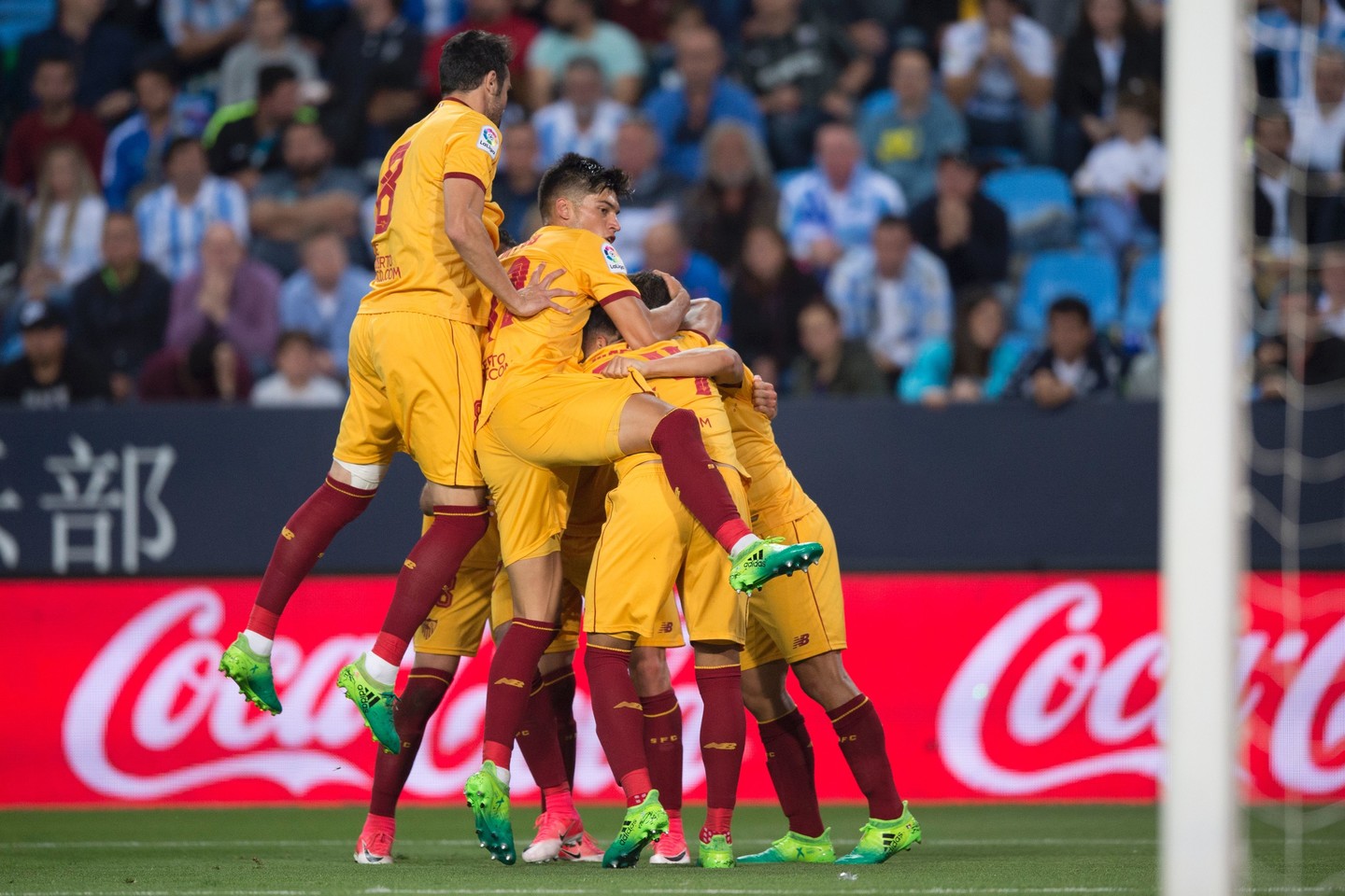  „Sevilla“ ir „Malaga“ rungtynės. <br> AFP/Scanpix nuotr.