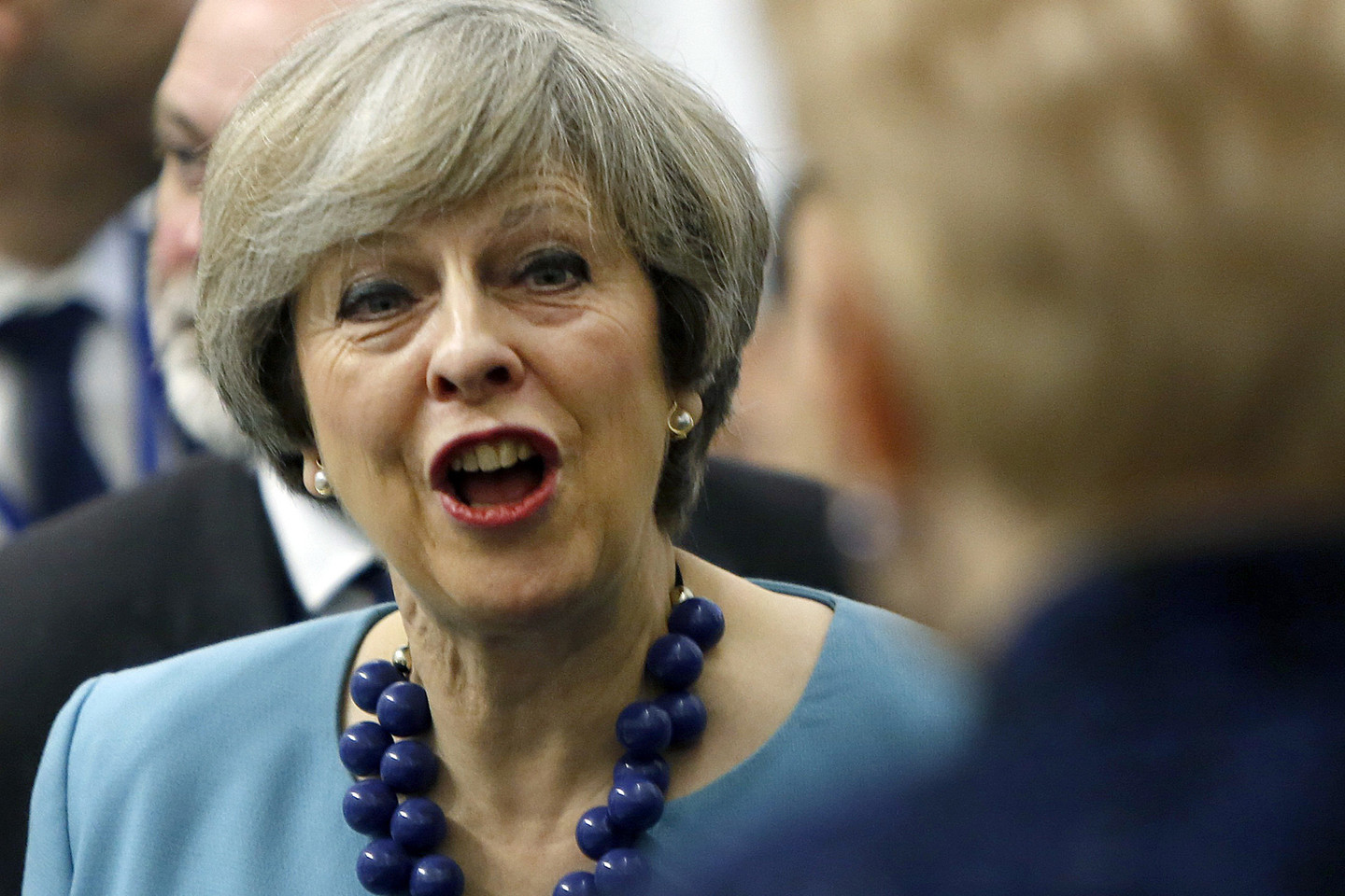 Jungtinės Karalystės premjerė Theresa May.