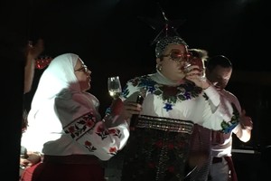 „Eurovizijos“ vakarėlyje euforiją sukėlusi Verka Serdiučka scenoje surengė išgertuves