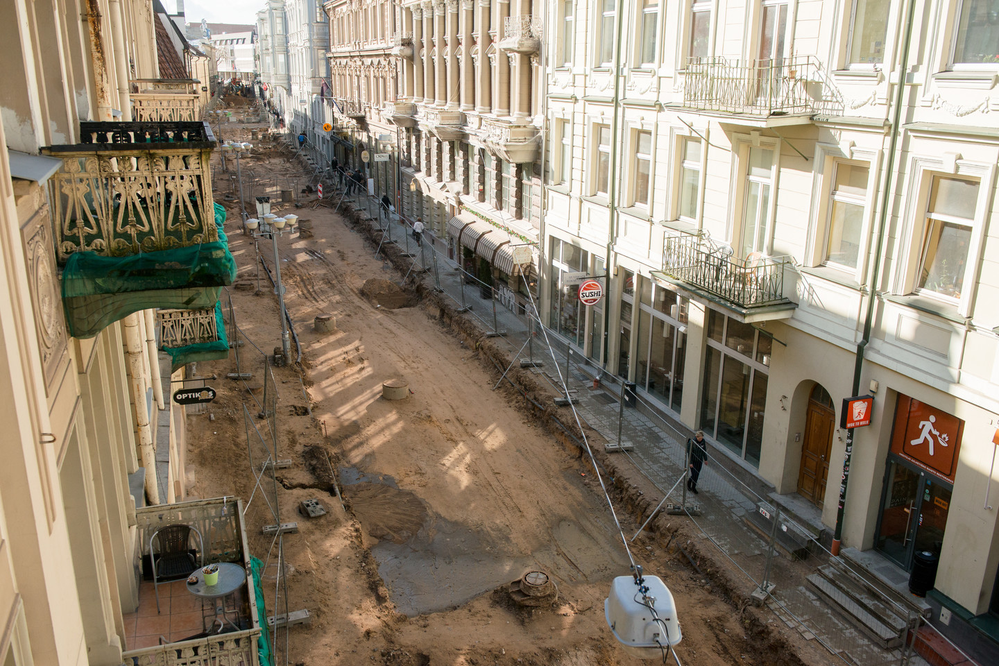 Vilniaus gatvės rekonstrukcija jau visiems pabodo ir kelia pyktį.