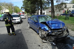 Alytuje nufilmuota, kaip policininkai išvengė susidūrimo, bet avarija vis tiek įvyko