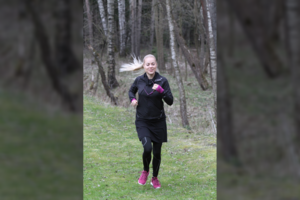 Nijolė Pareigytė-Rukaitienė miške kasdien įveikia 10 kilometrų distanciją