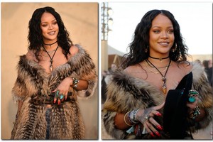 Kolekcijos pristatyme Rihanna sulaužė raudonojo kilimo standartus
