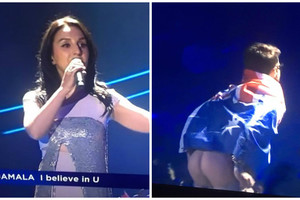 Užpakalį „Eurovizijos“ scenoje apnuoginęs vyras – pagarsėjęs skandalistas