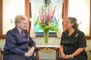 Dalia Grybauskaitė susitiko su Tailando princese Maha Chakri Sirindhorn
