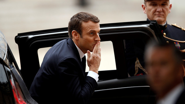 Prisiekė išrinktas Prancūzijos prezidentas Emmanuelis Macronas