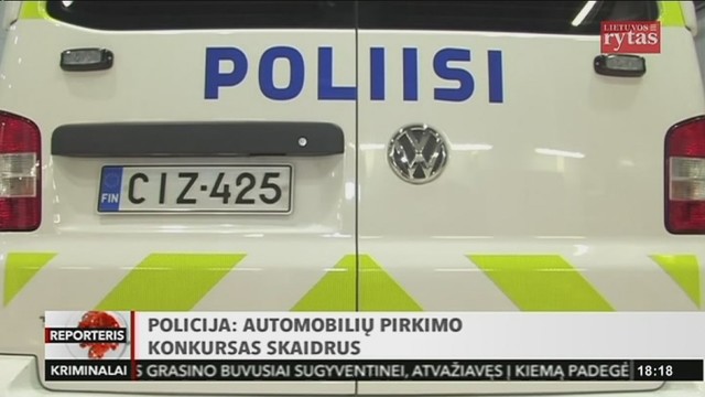 Policija: automobilių pirkimo konkursas buvo skaidrus