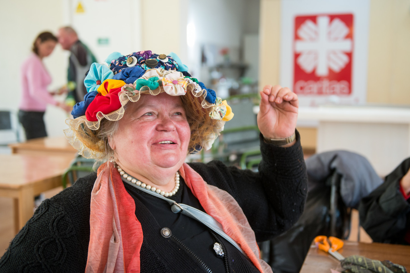 Dizaino dirbtuvėse benamiai mokosi naujų dalykų <br> J.Stacevičiaus nuotr.