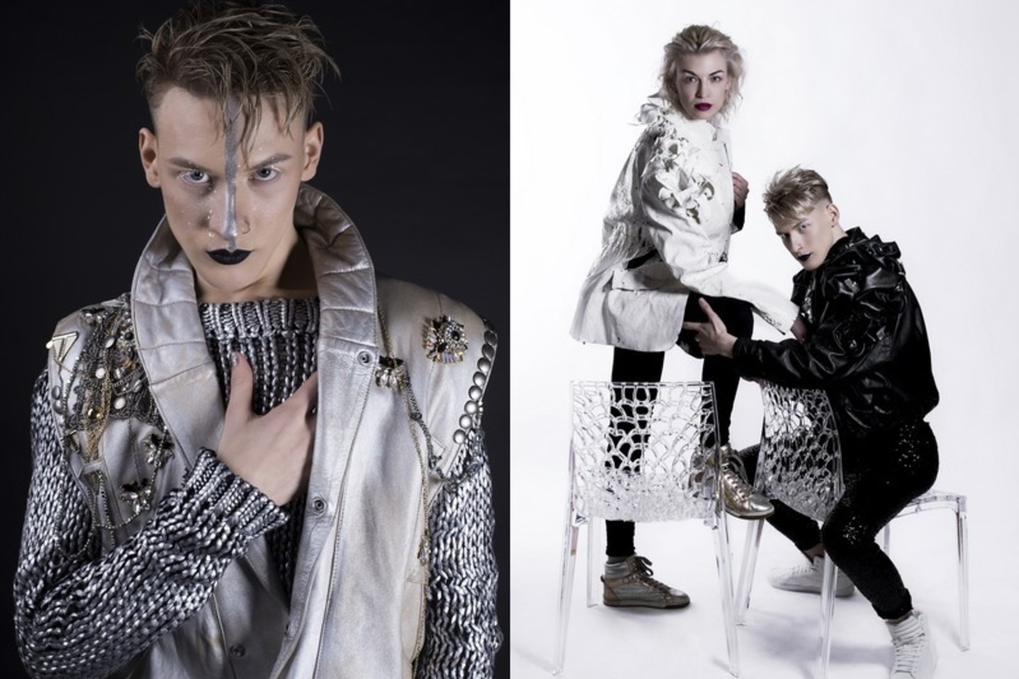 Išskirtinėje fotosesijoje su realybės šou nugalėtoju Silvestru įsiamžino ir „Versace" modelis.