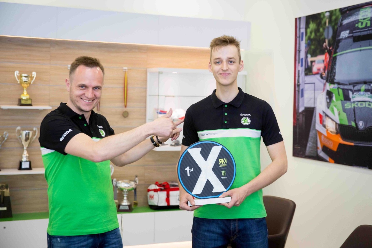 Martynas Samuitis ir Kasparas Navickas susibūrė į vieną „Škoda RX Lithuania“ komandą. <br>Juliaus Kalinsko nuotr.