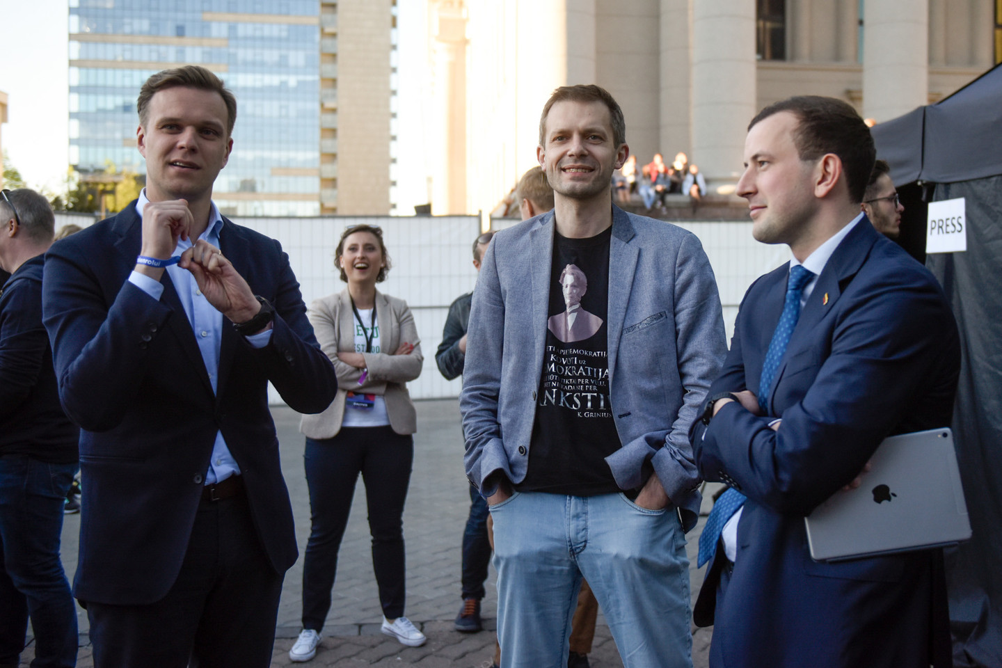 Antradienį prie Seimo vyko protestas „Laisvę rokenrolui“.<br> D.Umbraso nuotr.