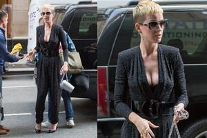 Katy Perry su nauja šukuosena ir įvaizdžiu vos atpažįstama