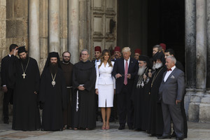 Donaldas Trumpas nusileido Izraelyje: prasideda istorinis vizitas