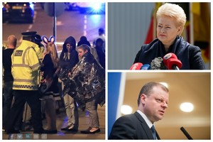 Šalies vadovai pasisakė apie teroro išpuolį Mančesteryje