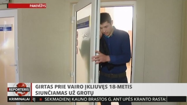 Neblaivus už vairo pagautas 18-metis siunčiamas už grotų